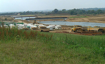 View NW from Containment Cell