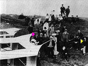 Cody and Alexander, spectators with kite