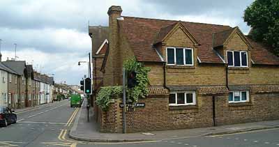 At the junction of Arthur Road and Vansittart Road