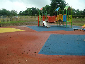 Stones on children's area