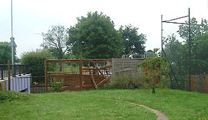 Fencing adjacent to Youth Centre