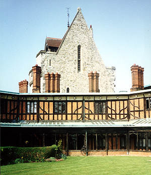 Curfew Tower from Horseshoe Cloisters