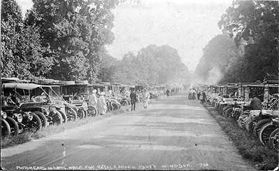 Edwardian cars in Long Walk