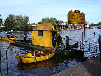 Motor boats for hire on Windsor promenade