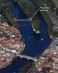 Aerial view of the location