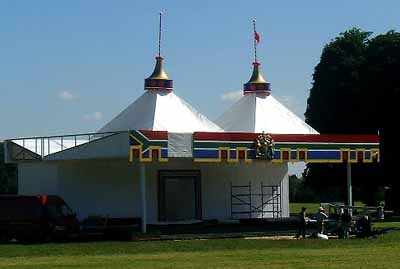 The Pavilion in Home Prak receiving the final touches