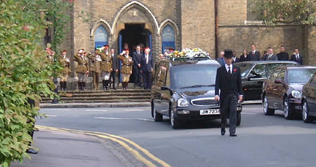 slough crematorium shearer karl lance corporal hearse funeral departs