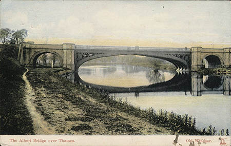 Postcard of Albert Bridge 1909