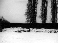 Snow piled up at Barry Avenue