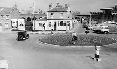 Arthur Road roundabout in 1962