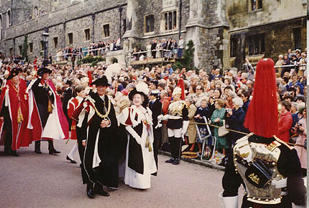 Queen Mother at the Garter Ceremony