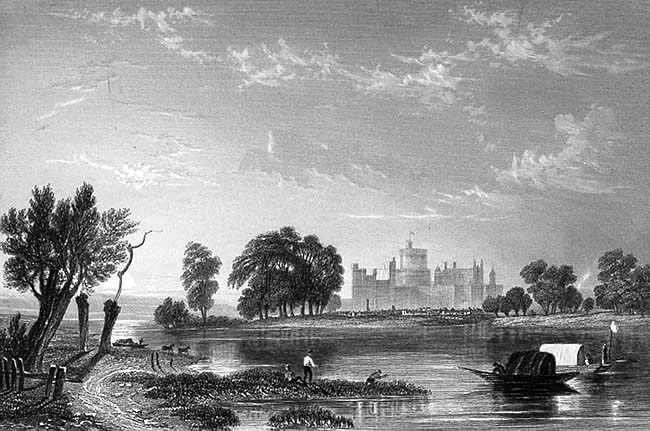 Windsor from the river 1830s