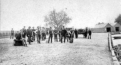 Construction of
                      the Promenade