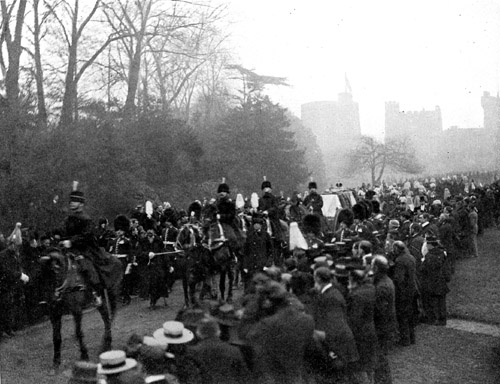 Queen Victoria's Funeral,
                    Long Walk