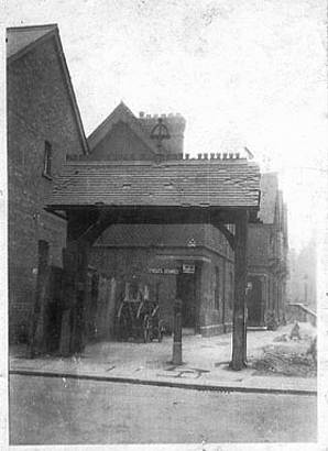 The entrance to St Saviour's Church 1876 - 1920