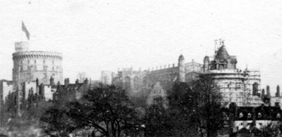 Curfew Tower and scaffolding