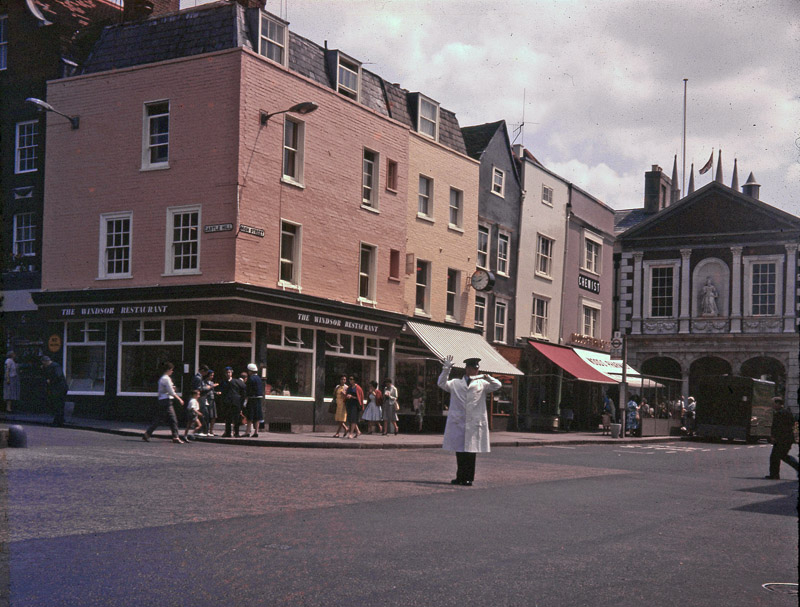 Policeman at Corner of Castle Hill